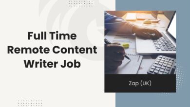 Full Time Remote Content Writer Job at Zap (UK) 2024