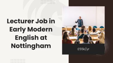 Lecturer Job in Early Modern English at Nottingham: £55k/yr