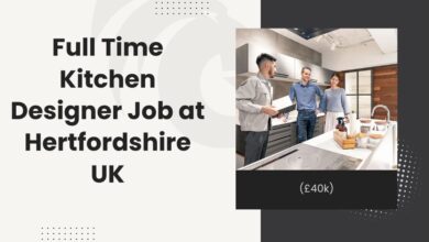 Full Time Kitchen Designer Job at Hertfordshire UK (£40k)