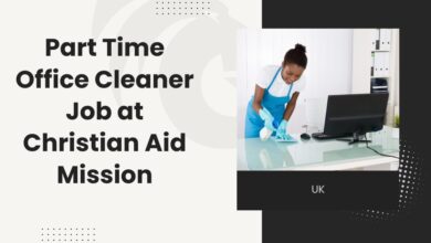 Part Time Office Cleaner Job at Christian Aid Mission in UK