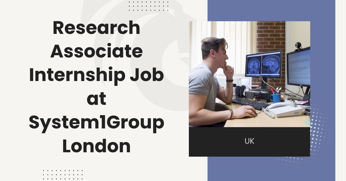 Research Associate Internship Job at System1Group London