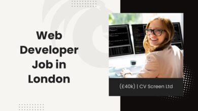 Web Developer Job in London (£40k) CV Screen Ltd